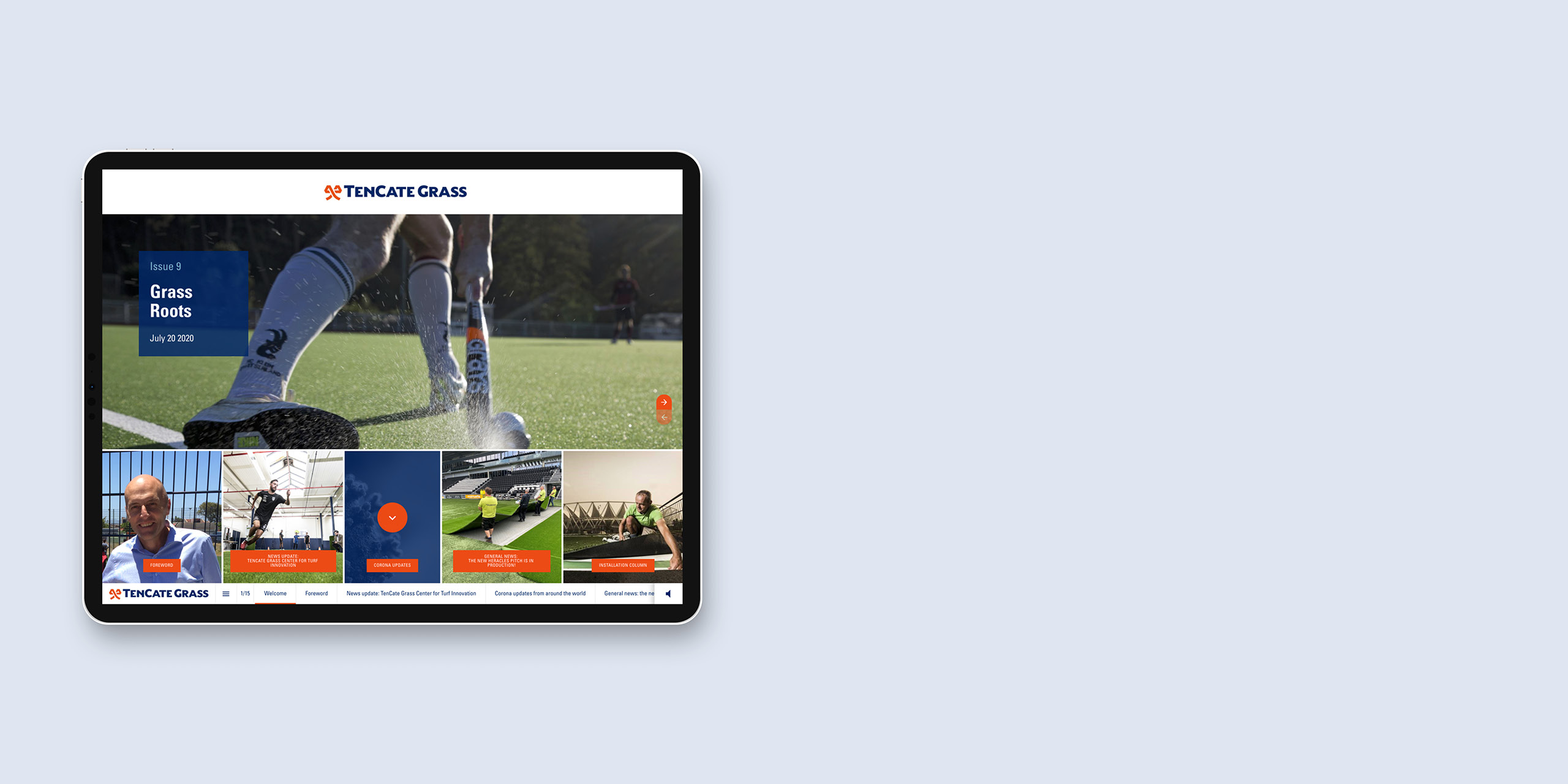 Online magazine Ten Cate Grass