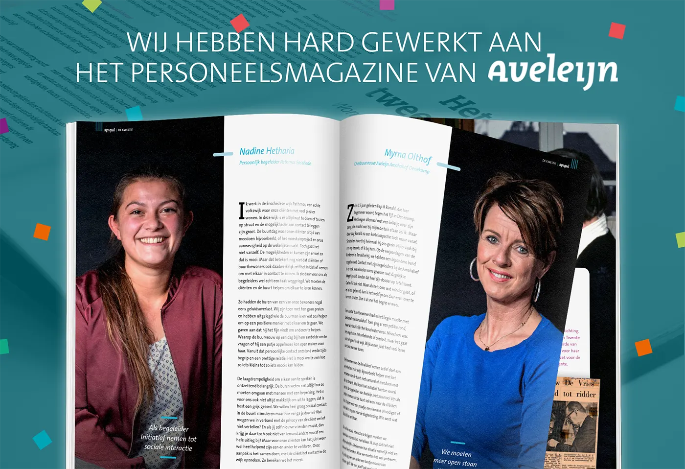 personeelsmagazine voorbeeld Aveleijn
